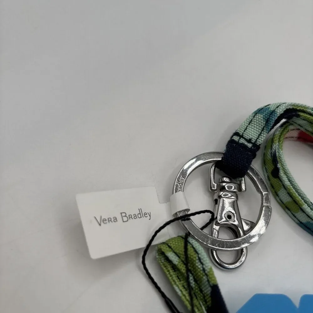 Vera Bradley Cotton Lanyard Happy Blooms Cross Stitch School Gift NWT